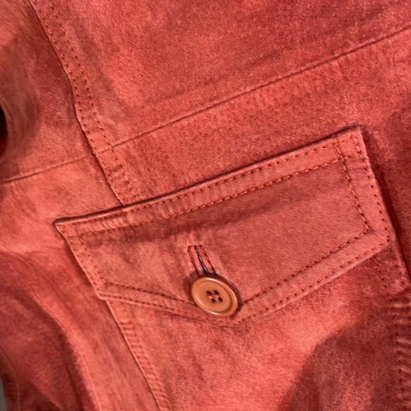 Classic Nygard suede leather jacket size medium lovely earthy rose shade - Picture 15 of 17